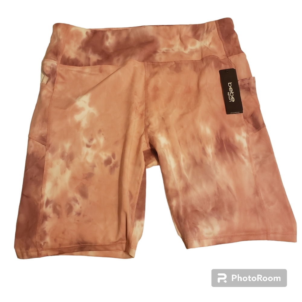 Bebe Hi Rise Bike Shorts